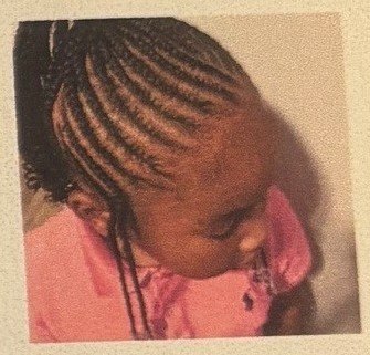 Kids braided style, side view
