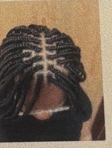 Center-part braided design